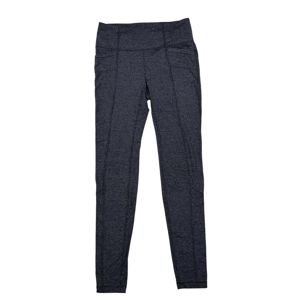 Athleta Women's Small Herringbone High Rise Elation Side Pocket‎ Leggings Pants